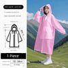 Long Raincoat, Full-Body Rain Protection, Disposable, Thickened for Adults, Suitable for Outdoor Wear, Hiking, Travel, Single-Person Rain Poncho