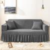 1/2/3/4 Flying Seat Seersucker Living Room Sofa Cover Elastic Sofa Cover Elastic Solid Thickness Elastic Sofa Cover