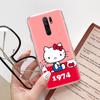 Чехол KT59 Hello Kitty Girl для Samsung A04 A14 A23 A34 A54 M23 M33 M52 M53 Realme 10 9 C30S C35 C55 VIVO Y02S Y21 Y33S Y51 X80 Pro, прозрачный чехол