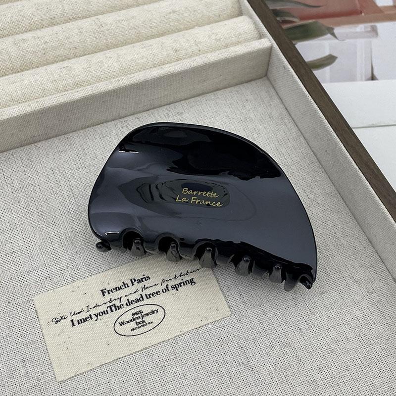 Французская винтажная заколка для волос в виде полукруглой дуги 7,7 см, простая, нежная, ацетатная заколка-акула, аксессуары для волос для женщин, девушек