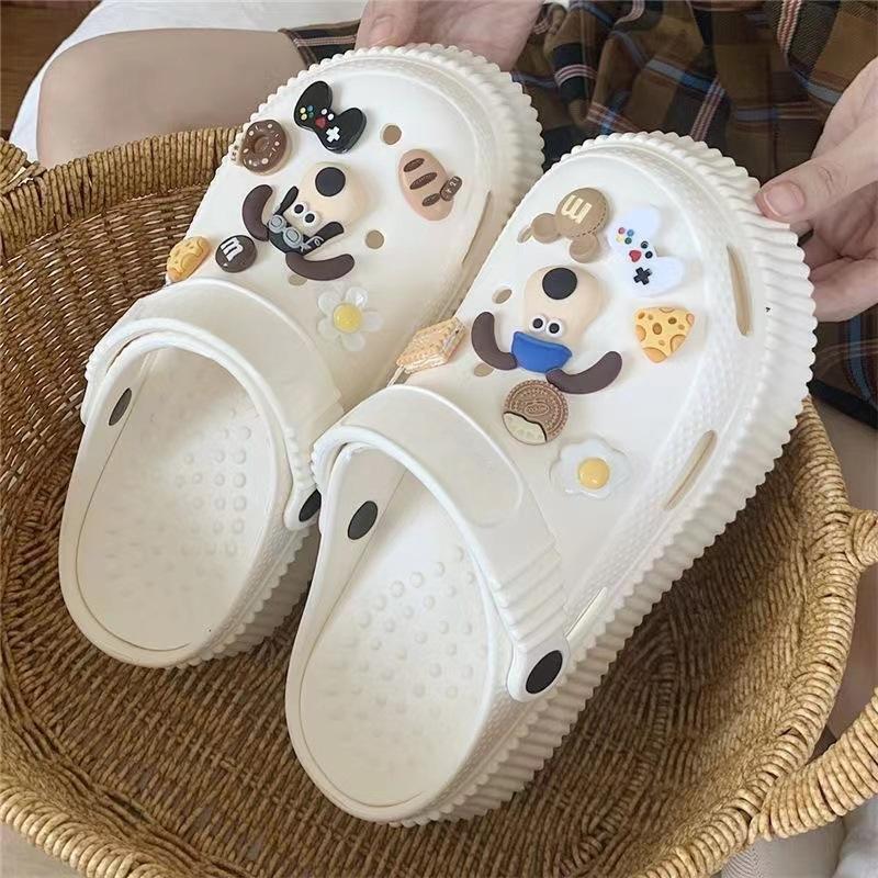 Очарование для обуви, булавки «сделай сам», милая мультяшная собака, украшение, пряжка для обуви с отверстиями, набор подвесок, аксессуары, подарок для мальчиков и девочек
