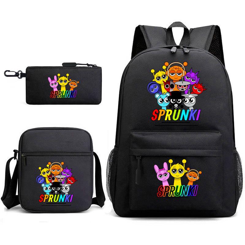 Игровые товары Rhythm Box Школьная сумка Sprunki Мультяшный Рюкзак Созвездие Сумка-портфель Набор из трех предметов