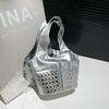 Женская сумка новая уличная трендовая сумка текстура дизайн с заклепками женская сумка на плечо в стиле локомотив