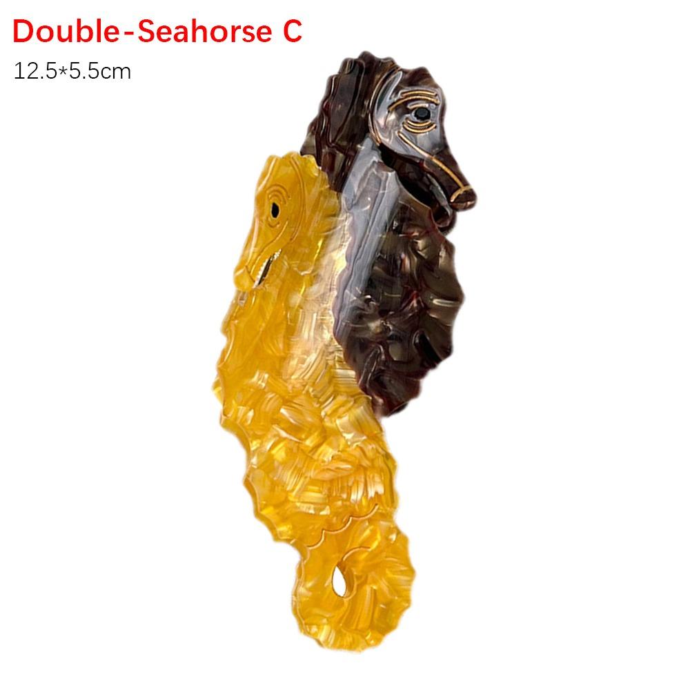 Ацетатный захват для волос серии «Морская биология» Индивидуальный захват для волос из акульего волоса Коготь для путешествий