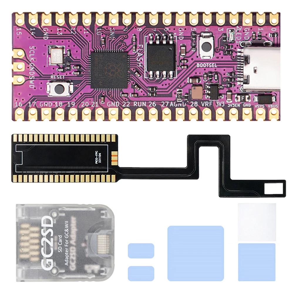 Набор Raspberry Pi Pico для NGC Picoboot FPC Гибкий кабель Замена модчипа и SD2SP2 Адаптер Картридер для Nintendo GameCube