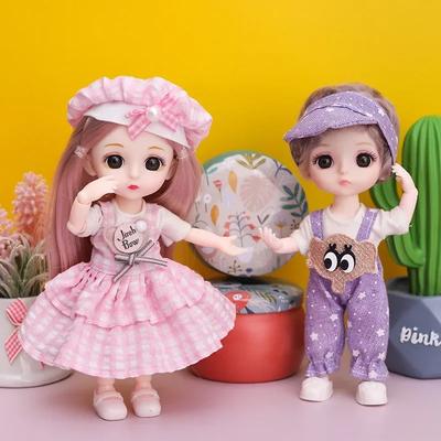 16 см 112 Кукла-принцесса для девочки Кукла BJD с одеждой, обувью, подвижная, 13 суставов, милое, сладкое лицо, подарок для ребенка, игрушки для переодевания DIY для детей