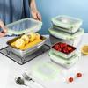 Rectangular Food Storage Container 304 Stainless Steel Lunch Box Fresh-keeping Box Refrigerator