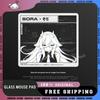 Glass Gaming Mouse Pad ATOM Mousepad Custom Pattern Tempered Glass Upgraded Smooth Gaming Desk Mat Office Esports Accessories