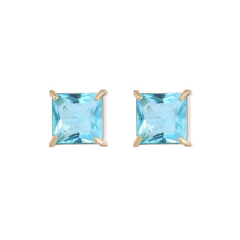 2023 Новые серьги из титановой стали, усовершенствованные цветные серьги из золота 14 карат с бриллиантами Fang