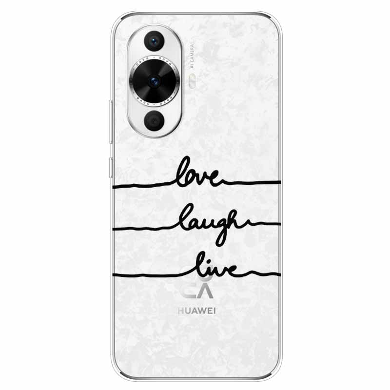Чехол для Huawei Nova 12s Цветы Прозрачный ТПУ Силикон Funda Capa для Huawei nova 12s Мягкие Чехлы Nova12S 12 s Прозрачный Coque сумка
