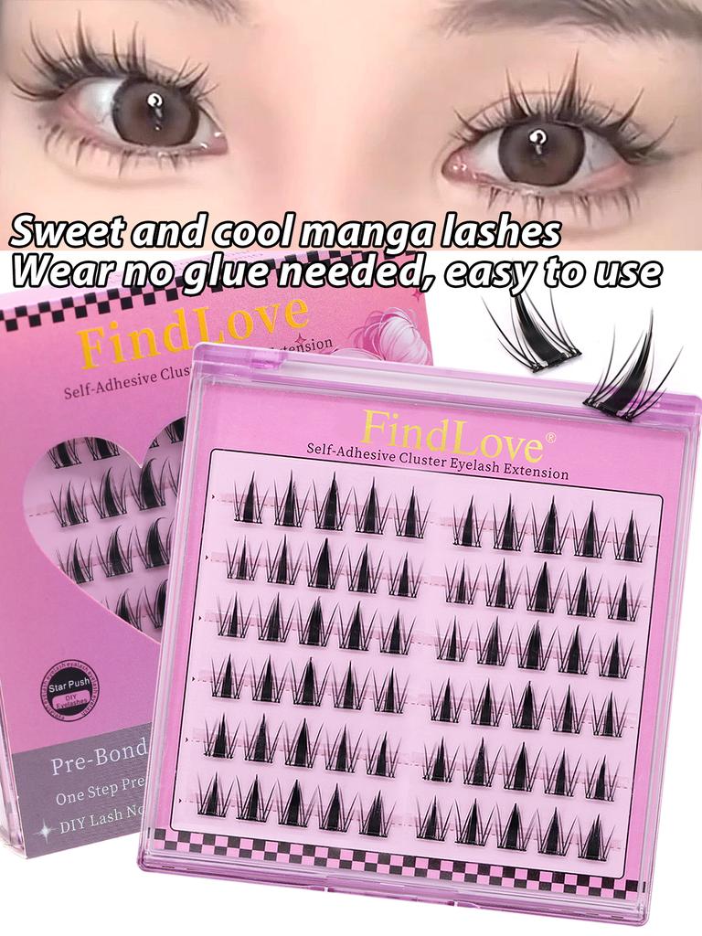 6 Rows Series Glue Free Lashes No-Adhesive Eyelash Set for Full Reusable Defined Lashes Long Lasting Reusable & Easy to Wear.