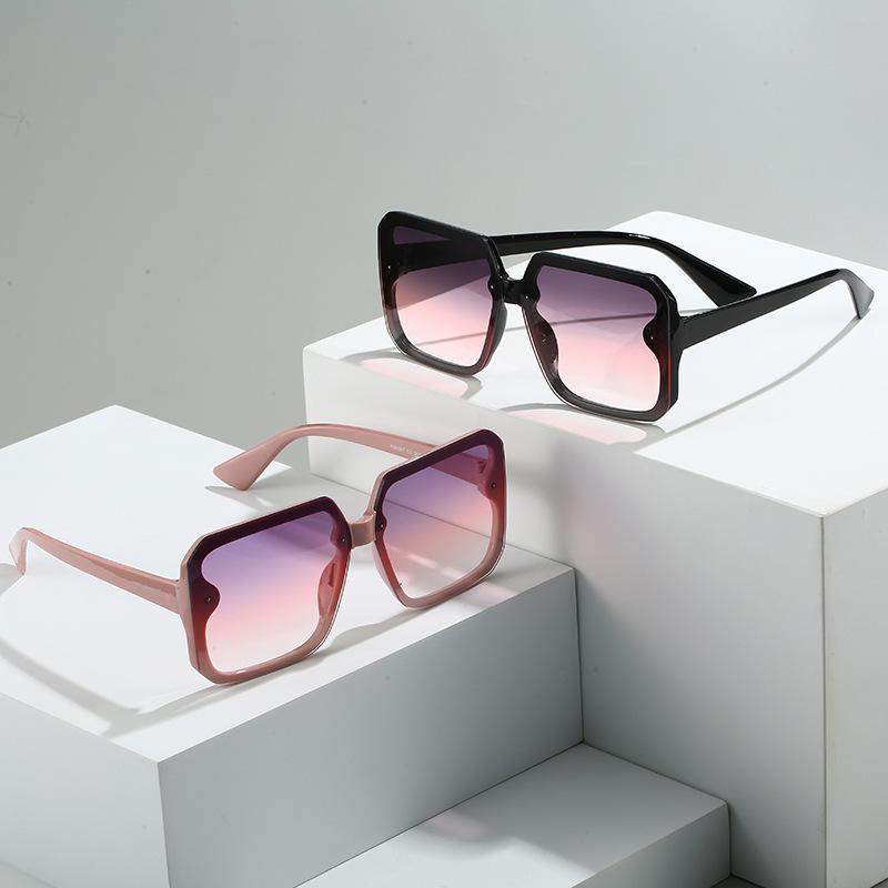 New large square frame sunglasses, bare-faced face-flattering, small personality, trendy street style, outdoor UV protection sunglasses