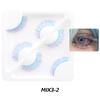 1/3 Pairs Blue Pink Fake Lashes Natural Long Eye Lashes Colorful Eyelashes  for Women Girls and COS