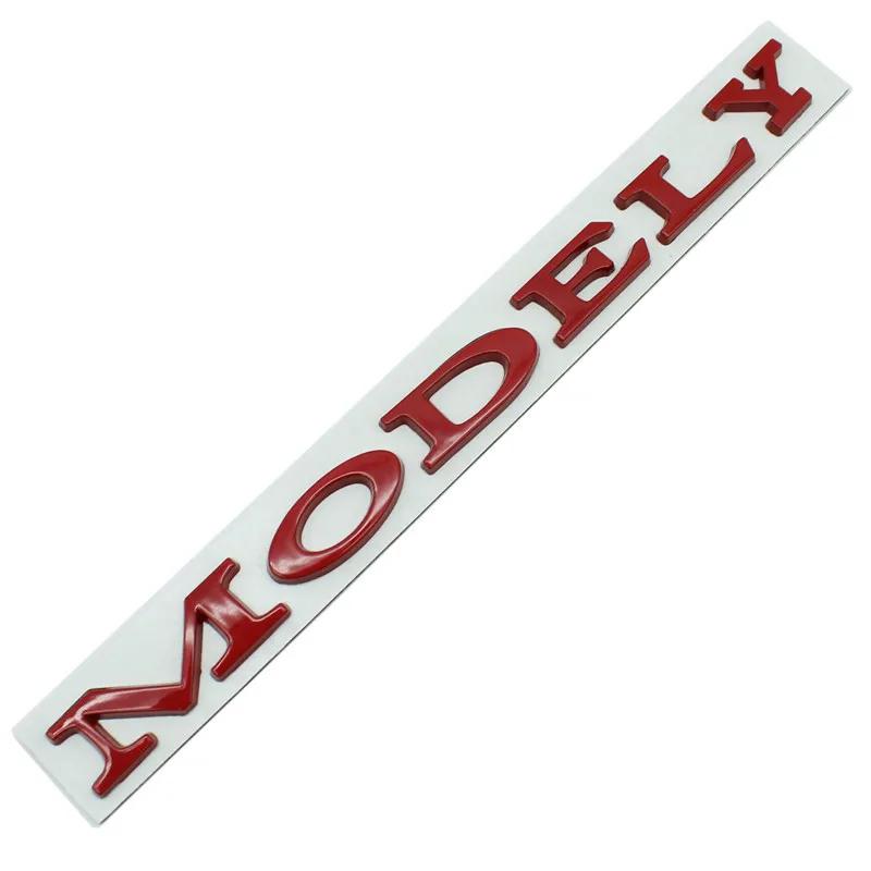 ICTB3 Model Y Logo Sticker for Tesla ModelY Creative Letter Stickers Tail Trunk 3D Zinc Alloy Emblem Badge Styling Car Modification