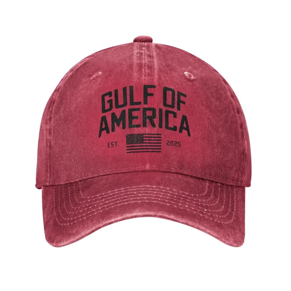 of America with American Flag Est Sun Baseball Cap Street Style Unisex Washed Trucker Hat Outdoor Gym Baseball Caps