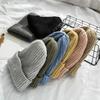 New Candy Colors Women Knitted Hat Warm Soft Trendy Hat Kpop Style Wool Beanie Elegant All-match Hat