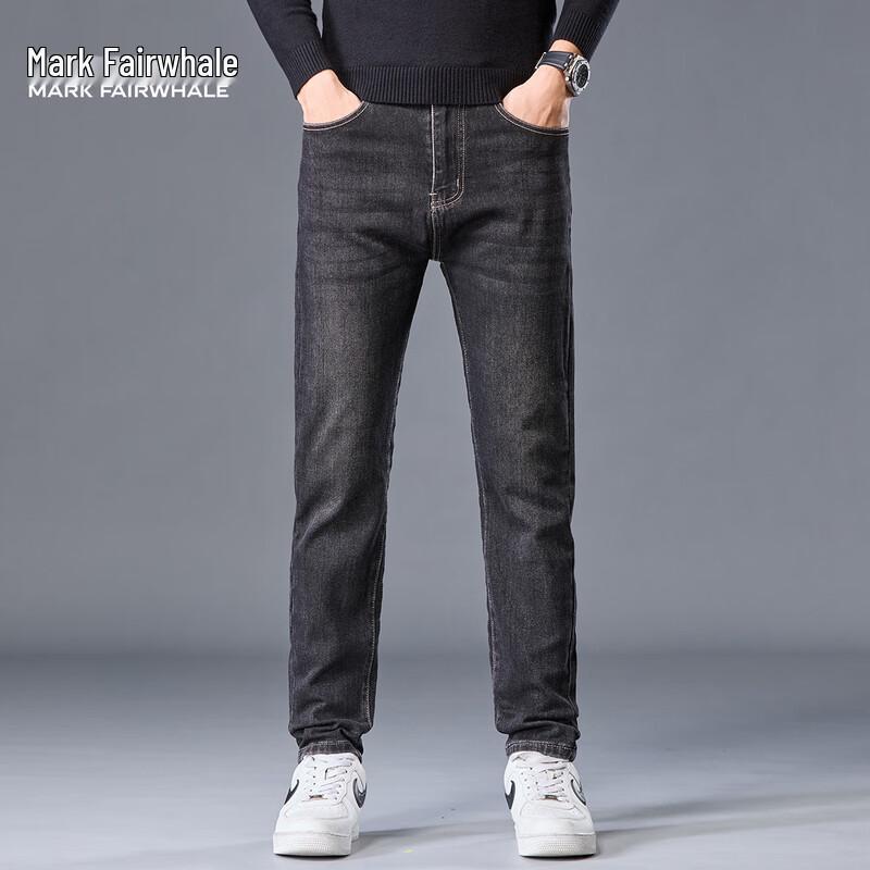 Мужские джинсы прямого кроя в стиле business casual от Mark Fairwhale