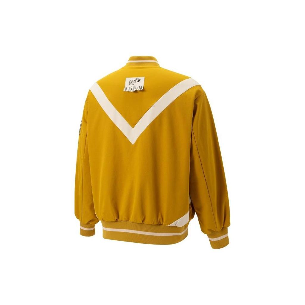 Puma X Staffonly X Monopoly Collaboration Мультяшный принт Цветные блоки Молния Бейсбольный воротник Стеганая куртка Унисекс Куртка Кирпично-желтая 539893-84