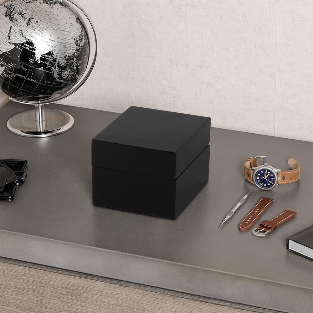 Baskiss Деревянные часы Хранение часов Коллекция Часы Глянцевые Часы Вмещает 1 Кейс для часов, Коробка, Кейс, Коробка, Роскошный, Поверхность, Дисплей, [Б/У]