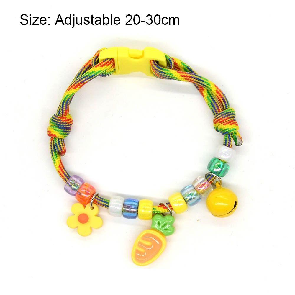 Colorful Pet Necklace with Bells Pet Neck Rings Cute Cat Puppy Collar Cat