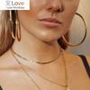 Blijery Fashion Большие серьги-кольца для женщин, баскетбольные серьги Brincos, большие толстые круглые серьги-кольца, украшения в стиле панк