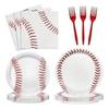 XIENBLOC 3pcs Tablecloths Baseball Birthday Party Supplies Disposable Plastic Tab