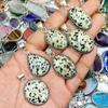Dalmatian Jasper Gemstone 925 Sterling Silver Plated Handmade 5 PCs Fancy Pendants Jewelry SEN-157