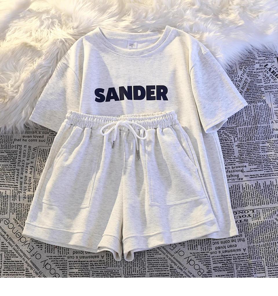 Женский летний комплект с шортами и коротким рукавом - Повседневный, удобный, свободного кроя, двухпредметный для легкого стиля и спортивного комфорта