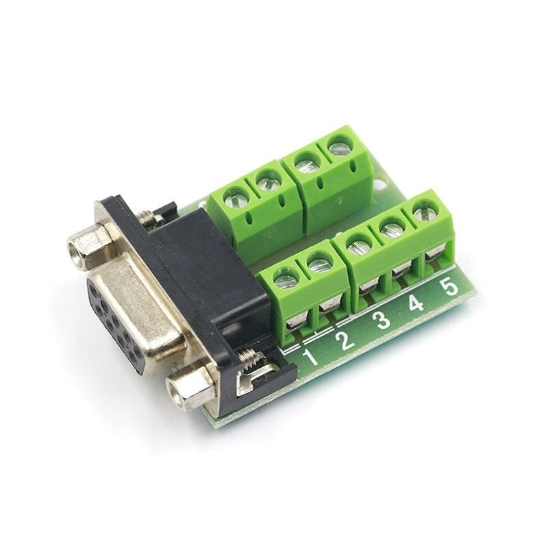 Разъем DB9 Serial COM RS232 Папа Мама Конструкция для Быстрой Беспаечной Установки
