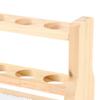 Wooden Test Tube Rack Storage 6 Round Hole Multifunctional Test Tube Stand Holder for Home Laborator