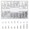 500 Pcs Laptop Screws, M1.2/M1.4/M2 Small Micro Tiny Screws for Electronics, Mini Computer Replacement Screw for Glasses Watch SSD M.2 Hard Drive