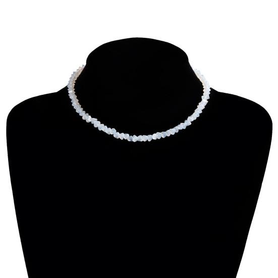 Yousheng женское ожерелье нерегулярный искусственный кристалл однотонный регулируемый с удлиненной цепочкой зажим-карабин клубный чокер для вечеринки дамское шейное украшение