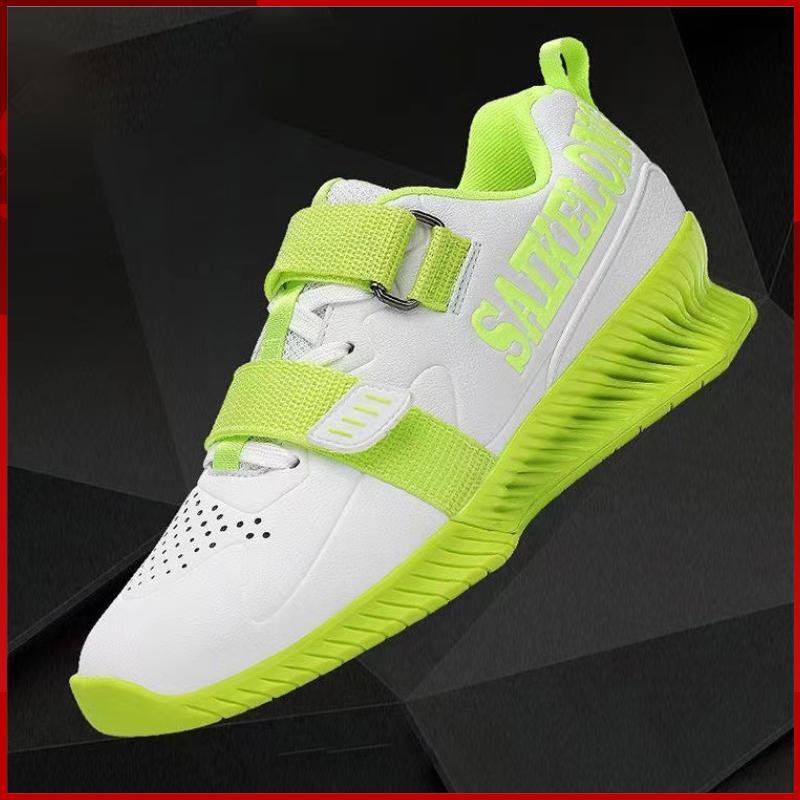 Новые ботинки для тяжелой атлетики на липучках, стабильные, для мужчин и женщин, размеры 39-46, каблук 3 см, обувь для приседаний, фитнес, люксовый бренд, обувь для спортзала