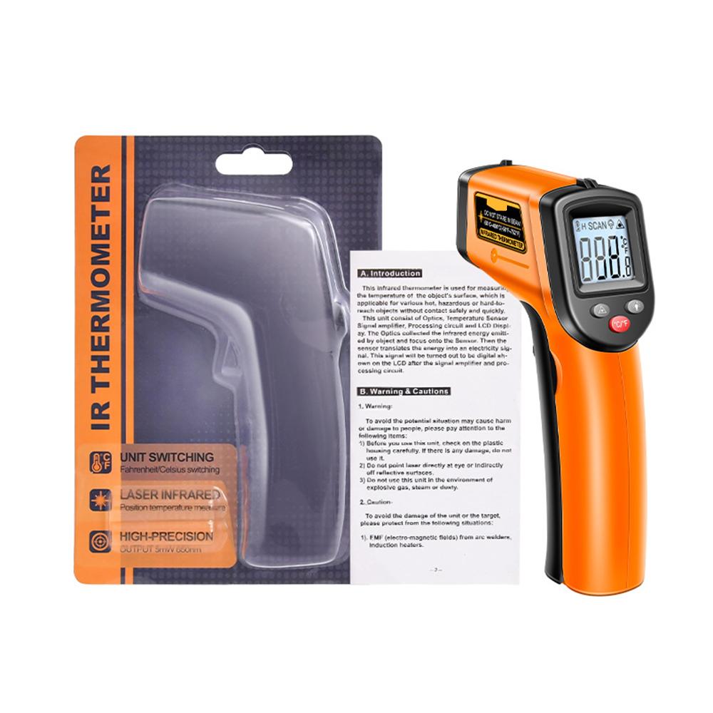 Infrared Handheld Temperature Gun -50~400℃ IR Llaser Sensor Tester Gun Industrial Thermal Imager VA Screen Meter Pyrometer Tool