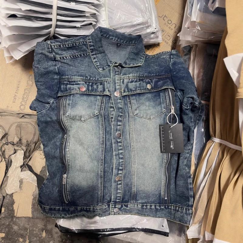 Mens Womens Relaxed Fit Denim Jacket Vintage Washed Workwear Style Casual Outerwear