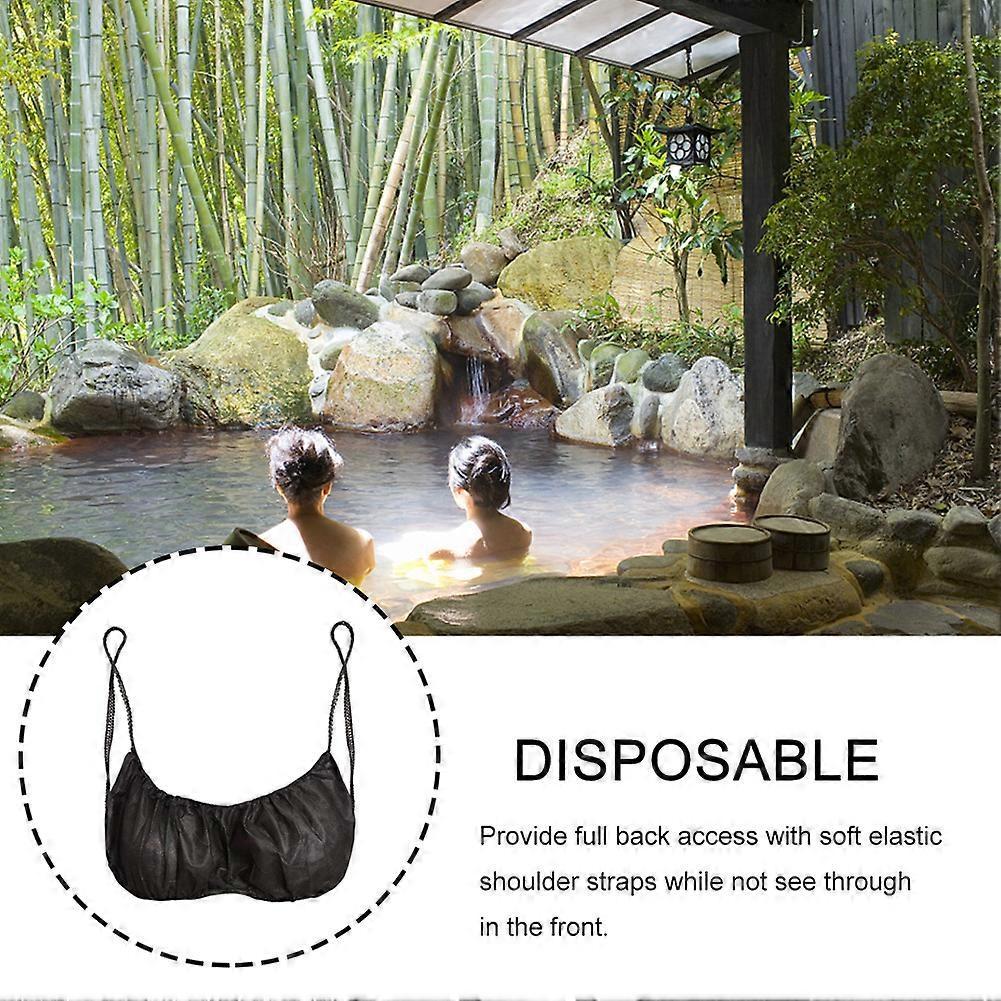 Disposable Bra - Women's Disposable Spa Top Underwear Bra for Spray Tanning, Individually Packaged (White)