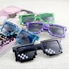 1pc-New Fashion Sun Glasses Hot Sale Sunglasses Creeper Glasses Novelty Mosaic Funny Goggles Boys Girls Pixel Eyewear