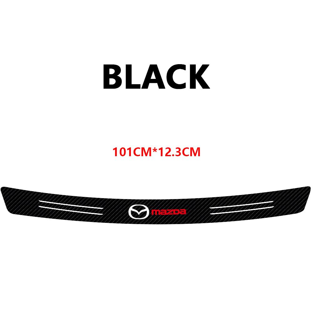 Car Rear Bumper Trunk Carbon Fiber Protective Sticker Anti-scratch Protective Film For Mazda 3 6 CX-3 CX-5 Axela CX-8 MS Demio