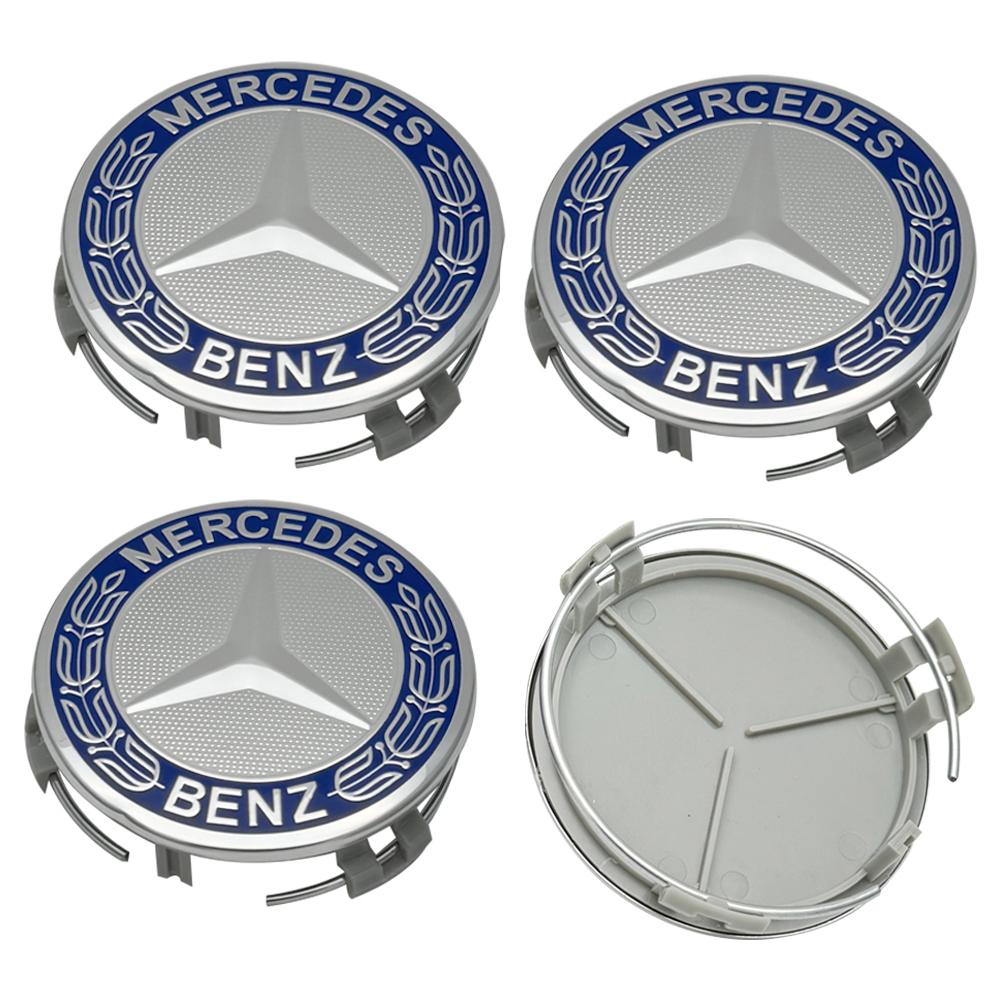 75MM 4шт Колпачки на ступицы колес автомобиля Для Mercedes Benz W203 W204 W210 W168 AMG CLA GLB GLC Внутренние молдинги DQLGG-BENC WD1