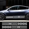 2PCS Car Door Side Stickers Waterproof PVC Vinyl Decals For Tesla Model Y Auto Body Styling DIY Decoration Stickers Accessories