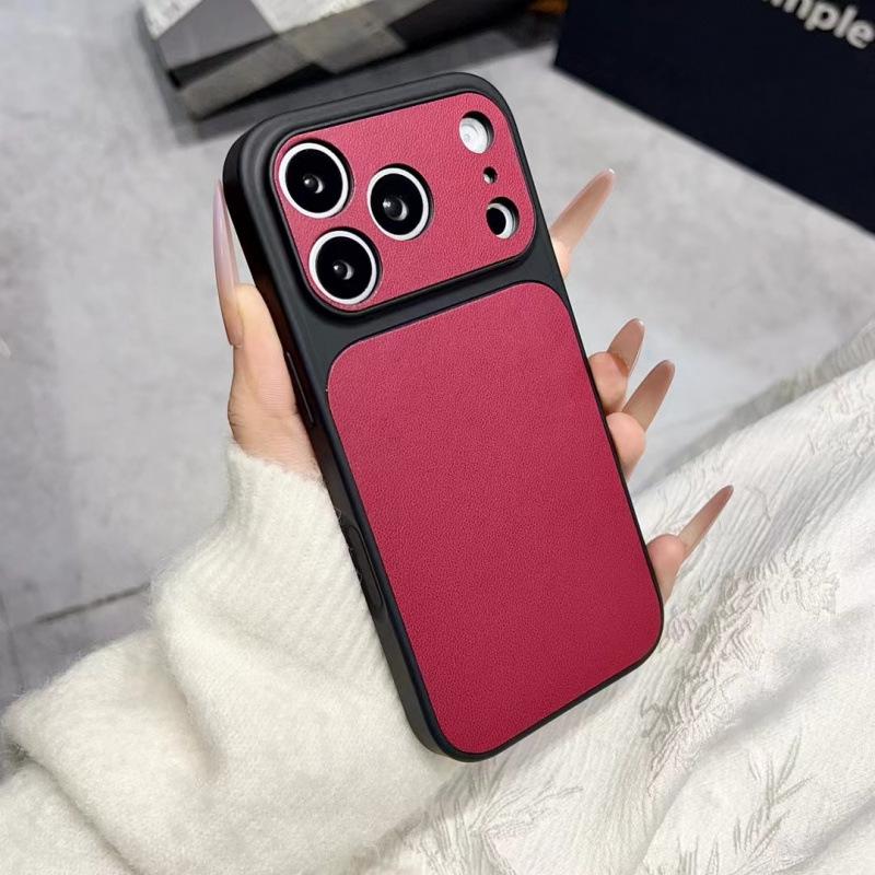 Чехол для iPhone17 Pro Max с текстурой деловой кожи, с окном для быстрой смены и полным покрытием, совместим с Apple 16.