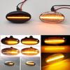 2piece LED Side Indicator Repeater Turn Signal Blinker Lamp For Mazda 2 3 5 6 GG GY MPS BT-50 MPV Smoked Clear Dynamic Lights