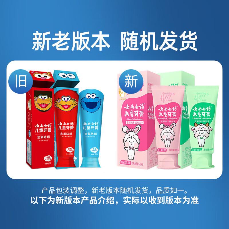 Зубная паста Yunnan Baiyao Sesame Street с пробиотиками для детей