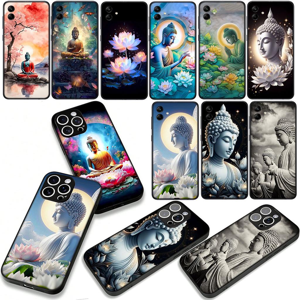 Lord Buddha Wallpaper Lotus Flower Case for Motorola Moto Edge 70 60 Fusion 40 NEO 20 Pro G Stylus G56 G96 G71 G73 G42 G51 G52