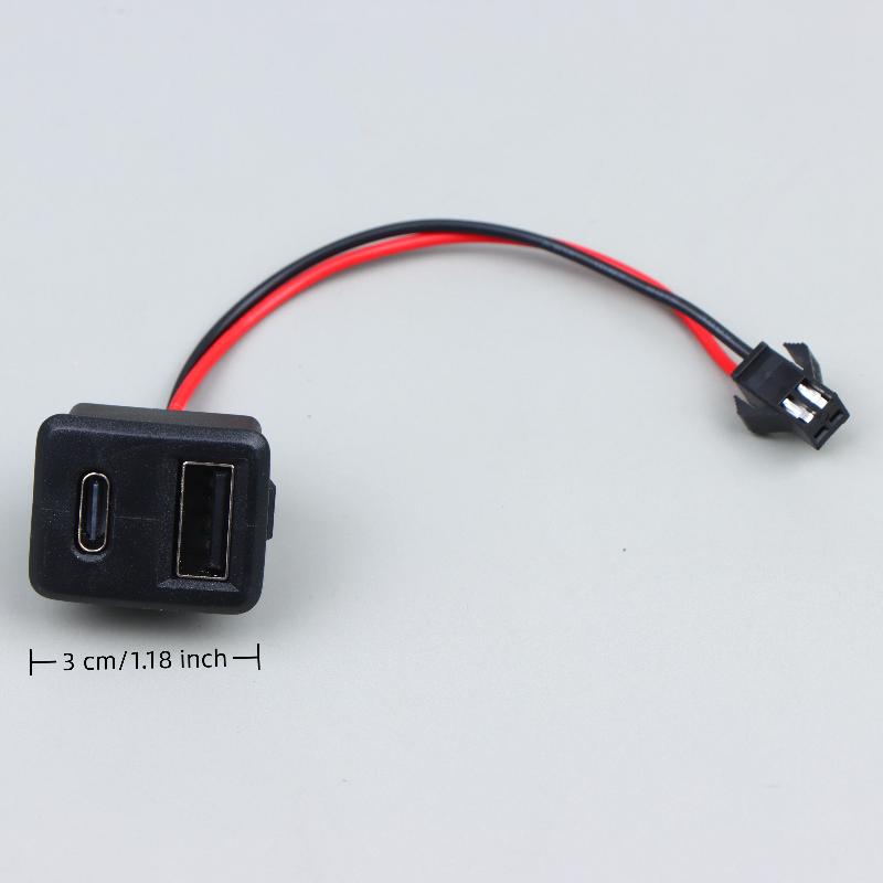 1/2/5 шт. Двухслойное USB-гнездо типа C с разъемом-коннектором, USB-разъем для зарядки и питания для электроники