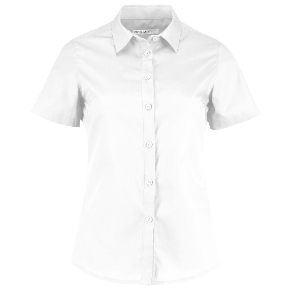 Kustom Kit Womens/Ladies Short Sleeve Poplin Shirt