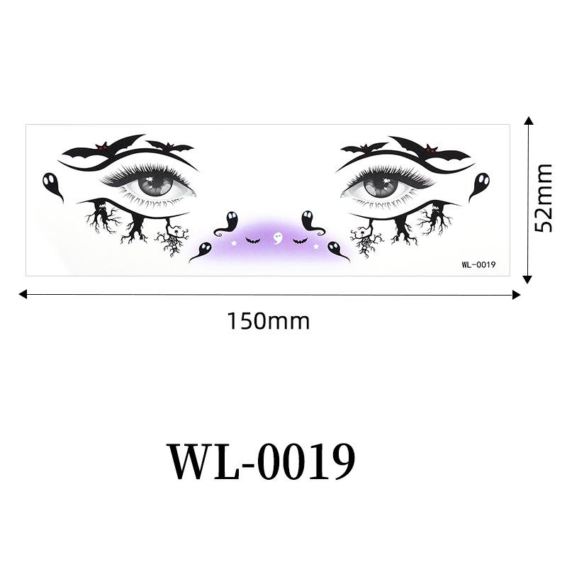 Waterproof Halloween Eye & Face Tattoo Stickers for Kids
