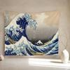 Великая волна Канагава Аниме Гобелен Хиппи Цветочные Ковры на Стену Декор для Общежития Настенное Украшение Домашний Декор