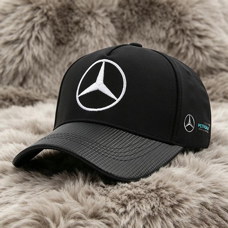 FCM5 High Texture Embroidery Baseball Hat Outdoor Sports Adjustable Sunscreen Hat For Mercedes Benz C E S Class GLC GLE GLS Sticker