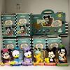MINISO Mickey Minnie Donald Duck Travel Luggage Series Mystery Box Pvc Model Ornament Creative Toy Handmade Baby Birthday Gifts